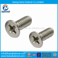 DIN965 SS304/316 Screws Stainless Steel Flat Phillips Machine Screws